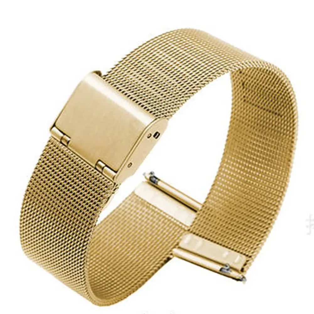Stainless Steel Mesh Watch Band Quick Release Replacement Strap 12mm 14mm 16mm 18mm 20mm 22mm for Men Women