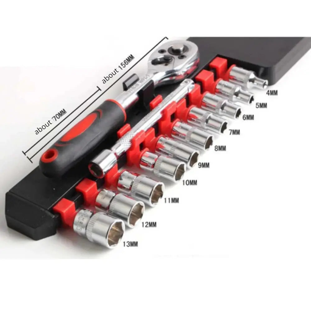 12 Piece Wrench Socket Set For Motorcycle And Bicycle Repair Tools Automotive Car Boat Maintenance Bike Multitool Kit