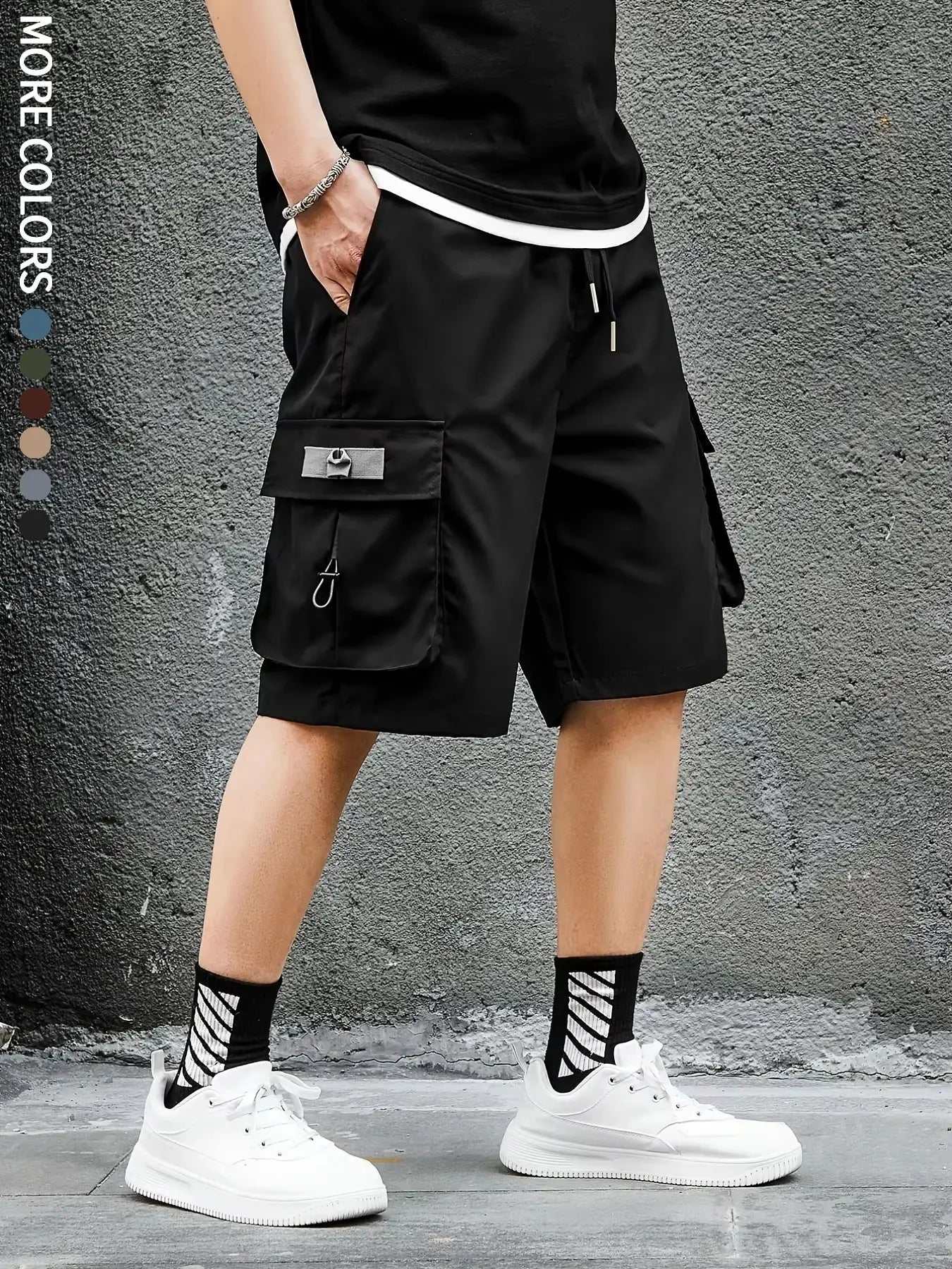 Men's Cargo Shorts, Outdoor, Travel, Casual Sports, Large Pockets, Durable and Comfortable Fabrics, Thin Shorts for Outings 17