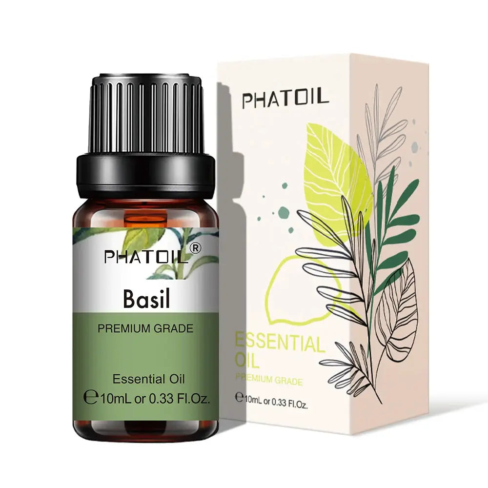 PHATOIL 10ml Natural Plant Essential Oil Eucalyptus Lavender Bergamot Vanilla Peppermint For Diffuser