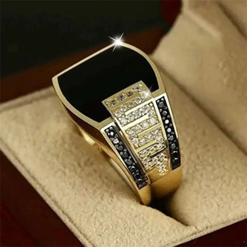 Classic Mens Ring Fashion Metal Punk Geometric Rings For Men Engagement Wedding Luxury Jewelry Wholesale