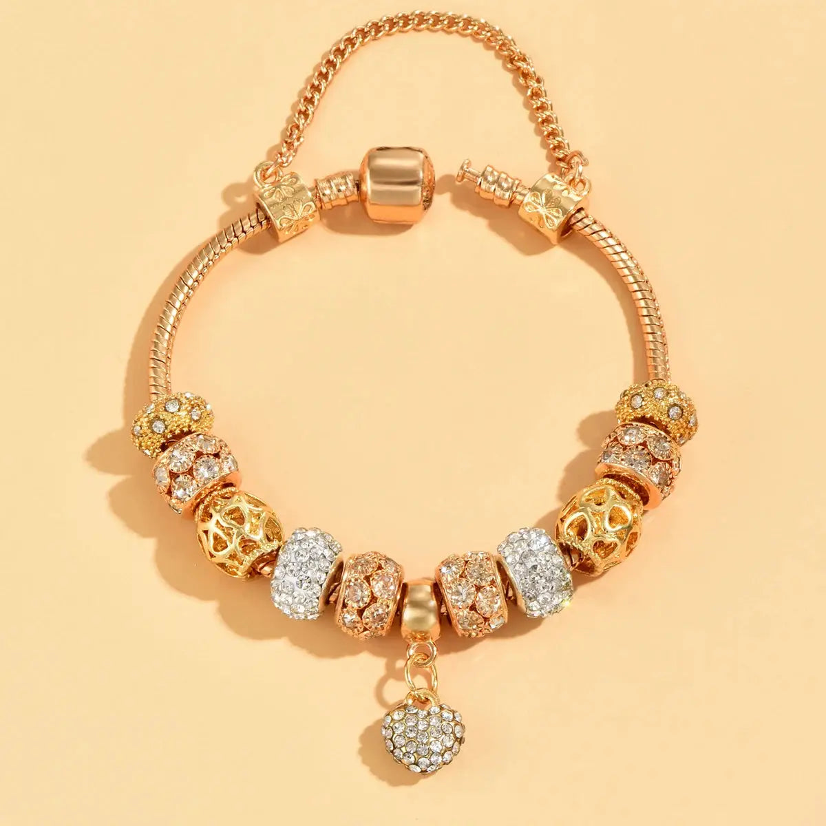 Women's Fashion Panjiadorado Element Heart Love Bracelet For Dating Travel Parties Festivals Gift