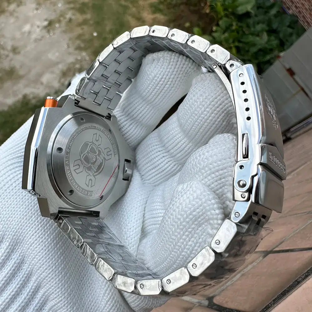 Steeldive Proplof SD1969 V3 1200m diver watch with stainless steel bracelet and NH35 automatic sapphire glass
