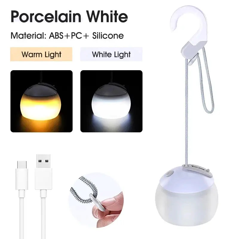 West Biking Camping Tent Hanging Light USB Rechargeable LED Lantern For Outdoor Camping Hiking And Emergency