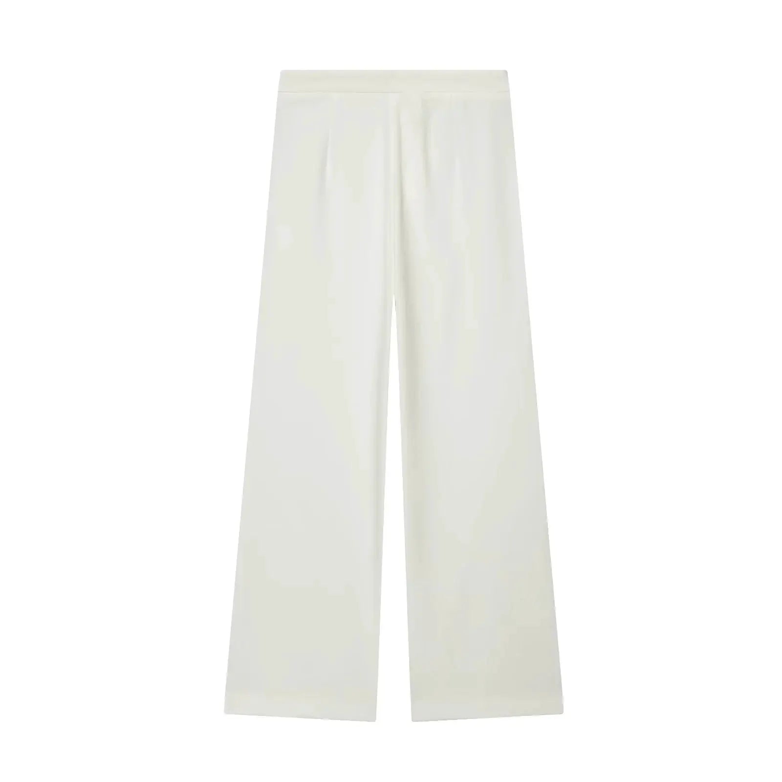 White wide-leg pants from KONDALA blazer suit by Simples Market