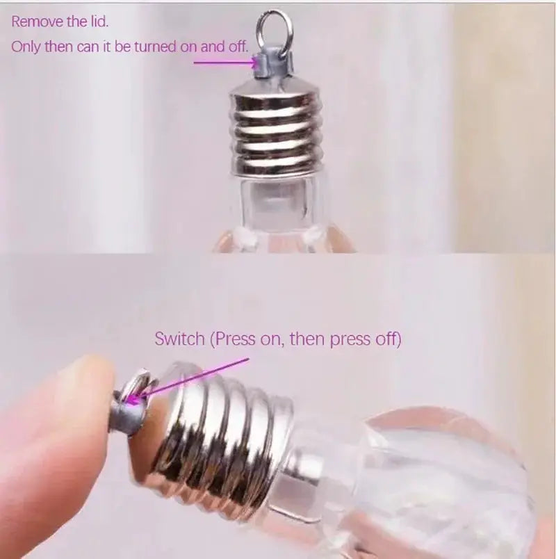 Simples Market Creativity LED desk lamp with Totoro anime bulb night light, clear glass bulb and silver screw base.