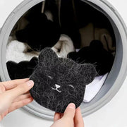2 Or 4 Sets Pet Hair Remover Sponge Bear Sticky Reusable Machine Washable Dryer Safe Black