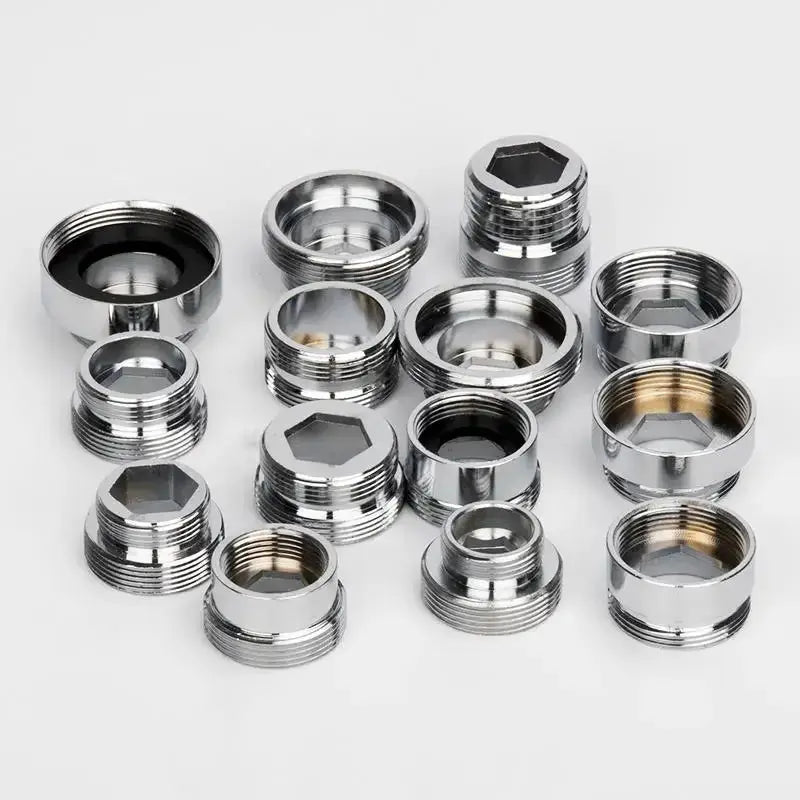 Stainless Steel Faucet Connector Set M22 To M20 M18 M28 Threads Water Tap Adapter For Kitchen Purifier