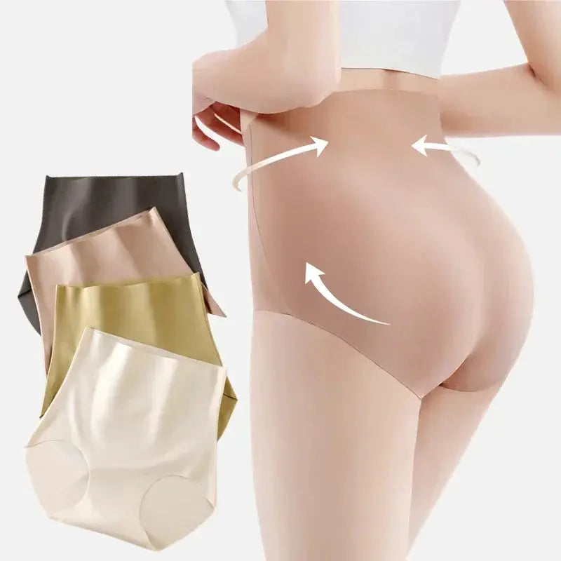 Simples Market women's high-rise body shaper underwear with lift; nude beige 4-color set incl. black/gold/ivory