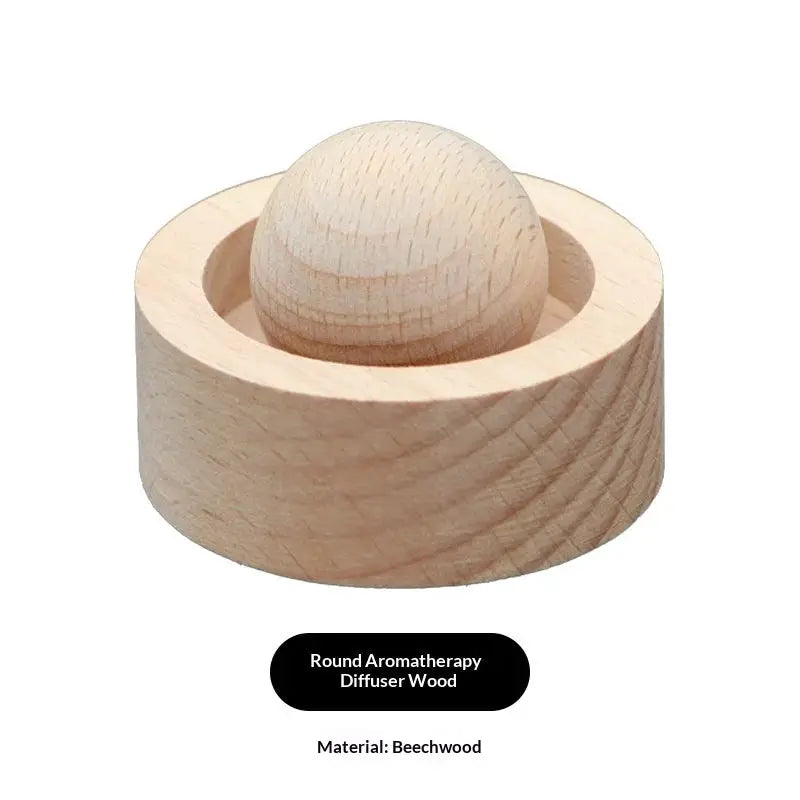 Wooden Mini Essential Oil Diffuser for Car and Home Cute Natural Fragrance Diffuser for Bedroom Living Room Bathroom