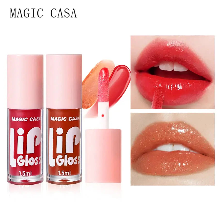 Magic Casa Six Piece Hydrating Jelly Lip Oil Set Long Lasting Moisturizing Shine