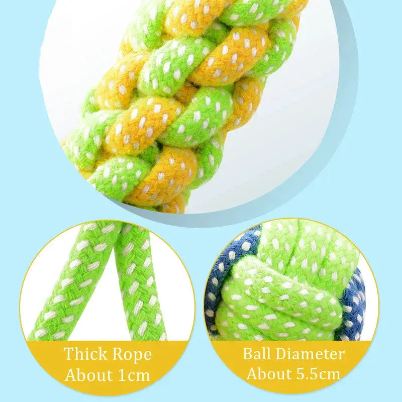 Interactive Cotton Rope Dog Toys For All Sizes Durable Chew Toy Dental Health Puppy Toy