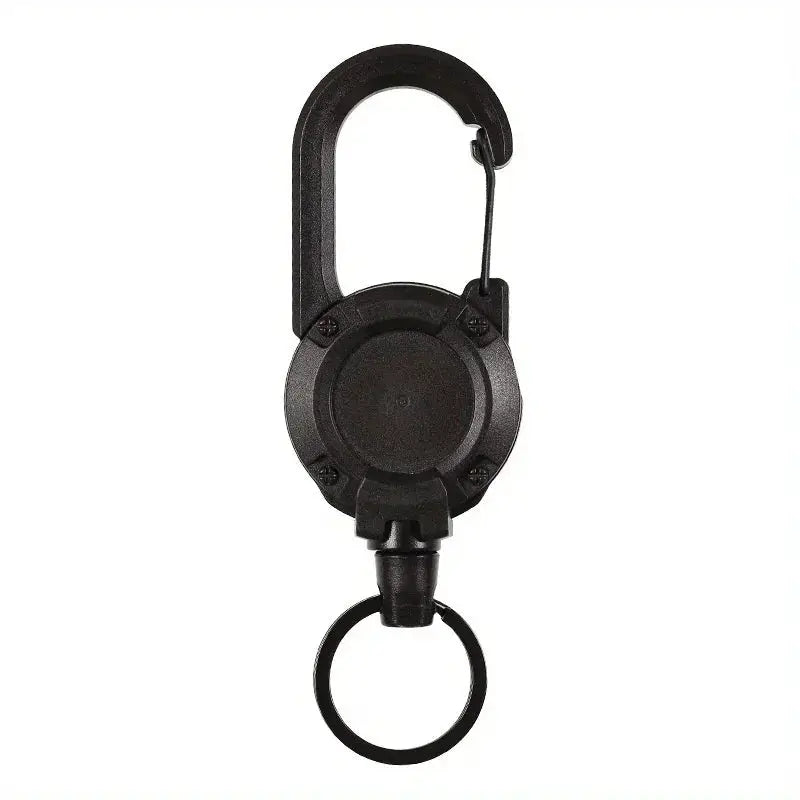 Extendable Retractable Keychain Badge Reels With Carabiner Clip 1 2 4 Pack Heavy Duty For Men Outdoor Bags