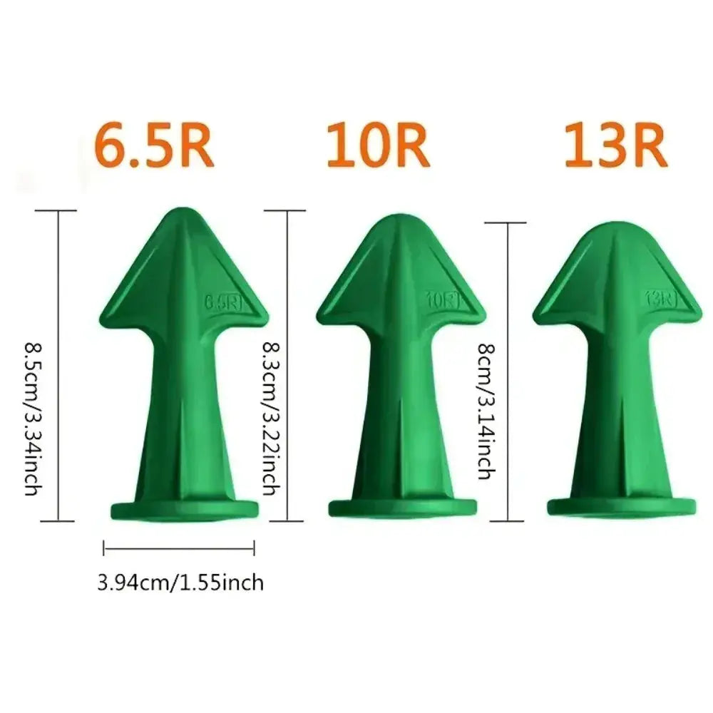 Skeyo 3 Piece Silicone Sealant Nozzle Scraper Kit For Caulking And Floor Tiling Tools Home Improvement