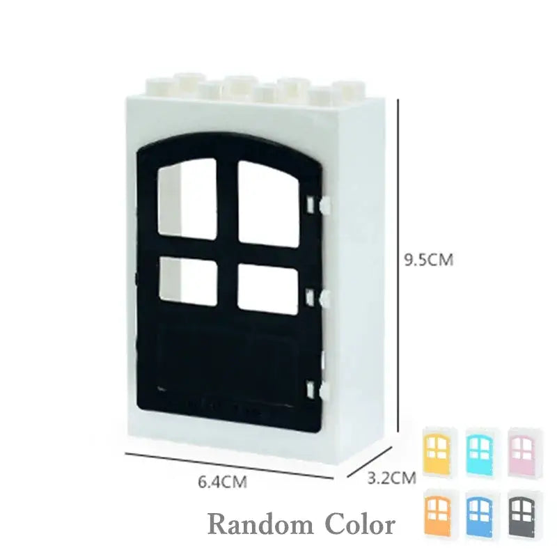 Big Building Blocks Houses Kit With Doors Windows Walls And Roof Compatible With Large Bricks Boys And Girls Toy Gifts