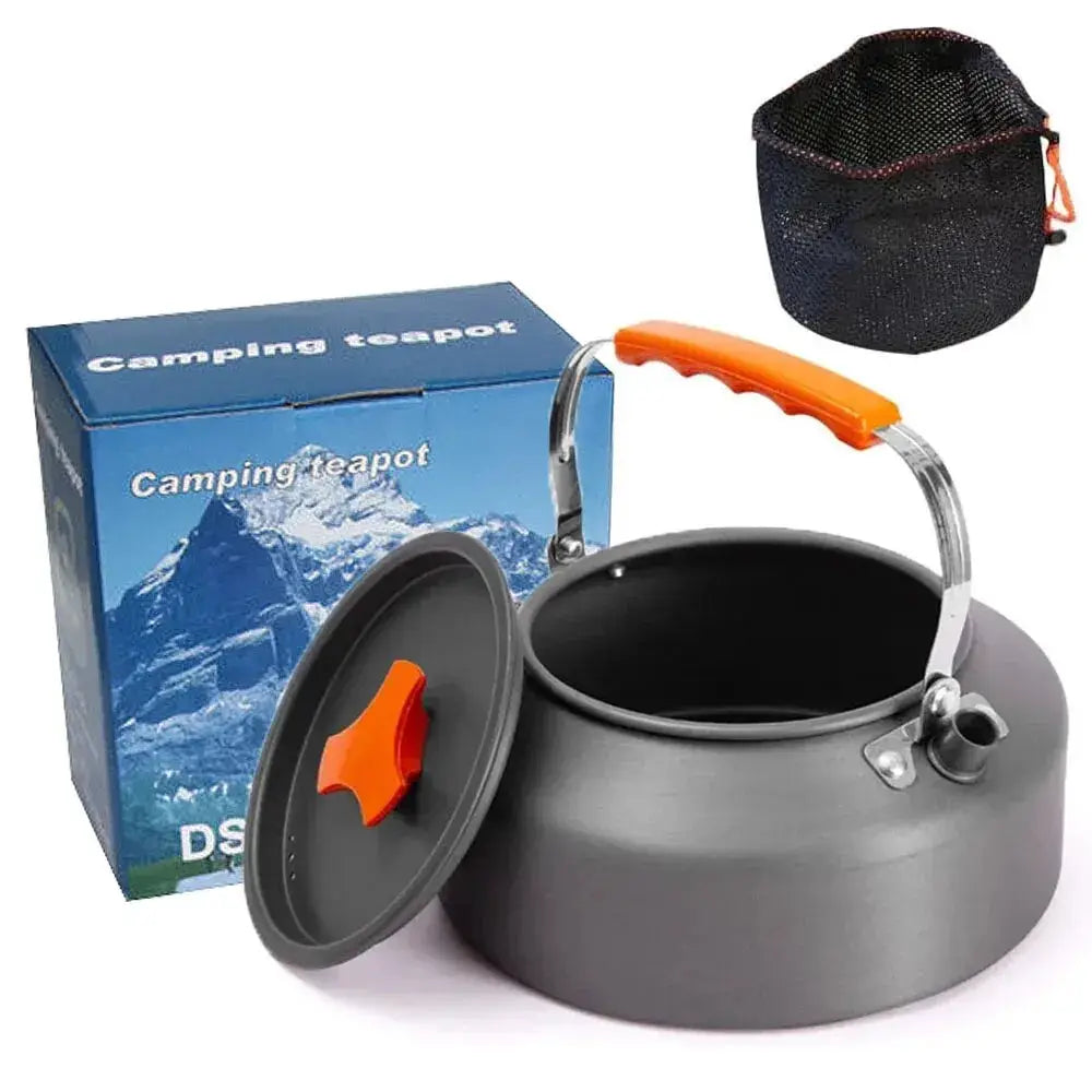 Lightweight Aluminium Alloy Camping Water Kettle Teapot For Outdoor Cooking Travel Hiking Picnics Tableware