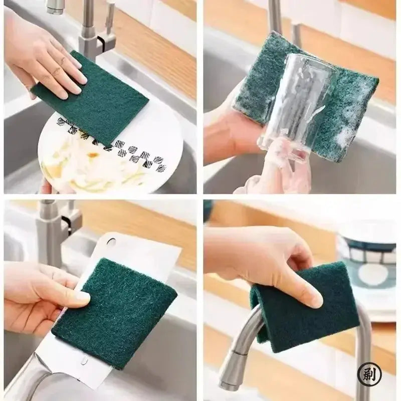 Grit Free Scrub Pads 10 And 30 Pack Scratch Free For Nonstick Pans Multipurpose Reusable Kitchen Sponges For Dishes