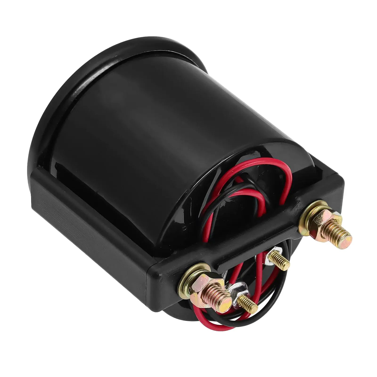 Simples Market 52mm tachometer/water temp/oil temp gauge in black housing with red and black wiring