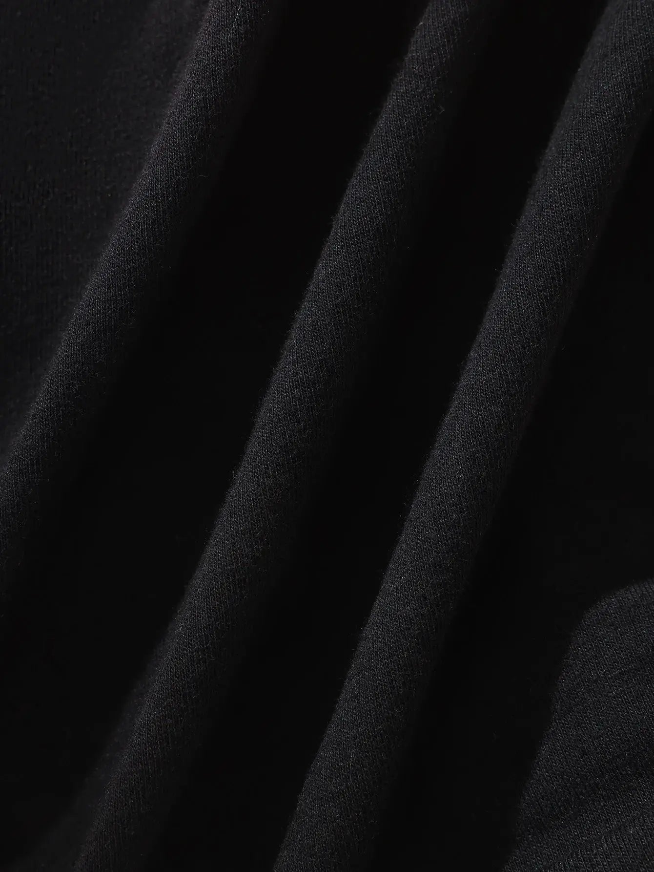 Black cotton fabric close-up for women's underwear set