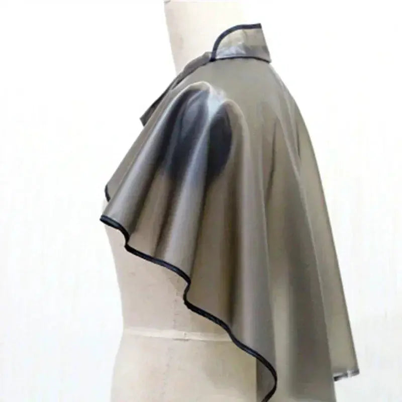 Waterproof Hair Cutting Cape For Barbers And Salons PVC Dye Shield Hairdressing Gown