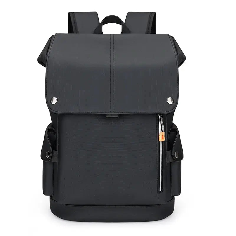 Simples Market USB charging urban man backpack, black waterproof laptop backpack for business and outdoor use