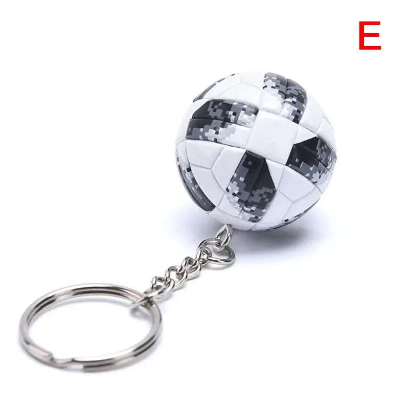 PU Leather 3D Soccer Football Keychain For Men Women Bag Pendant Gift