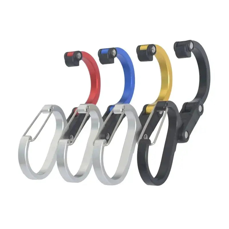 Multifunctional Hybrid Gear Clip Carabiner With 360 Degree Rotating Hook And Strong Buckle For Camping Hiking Travel