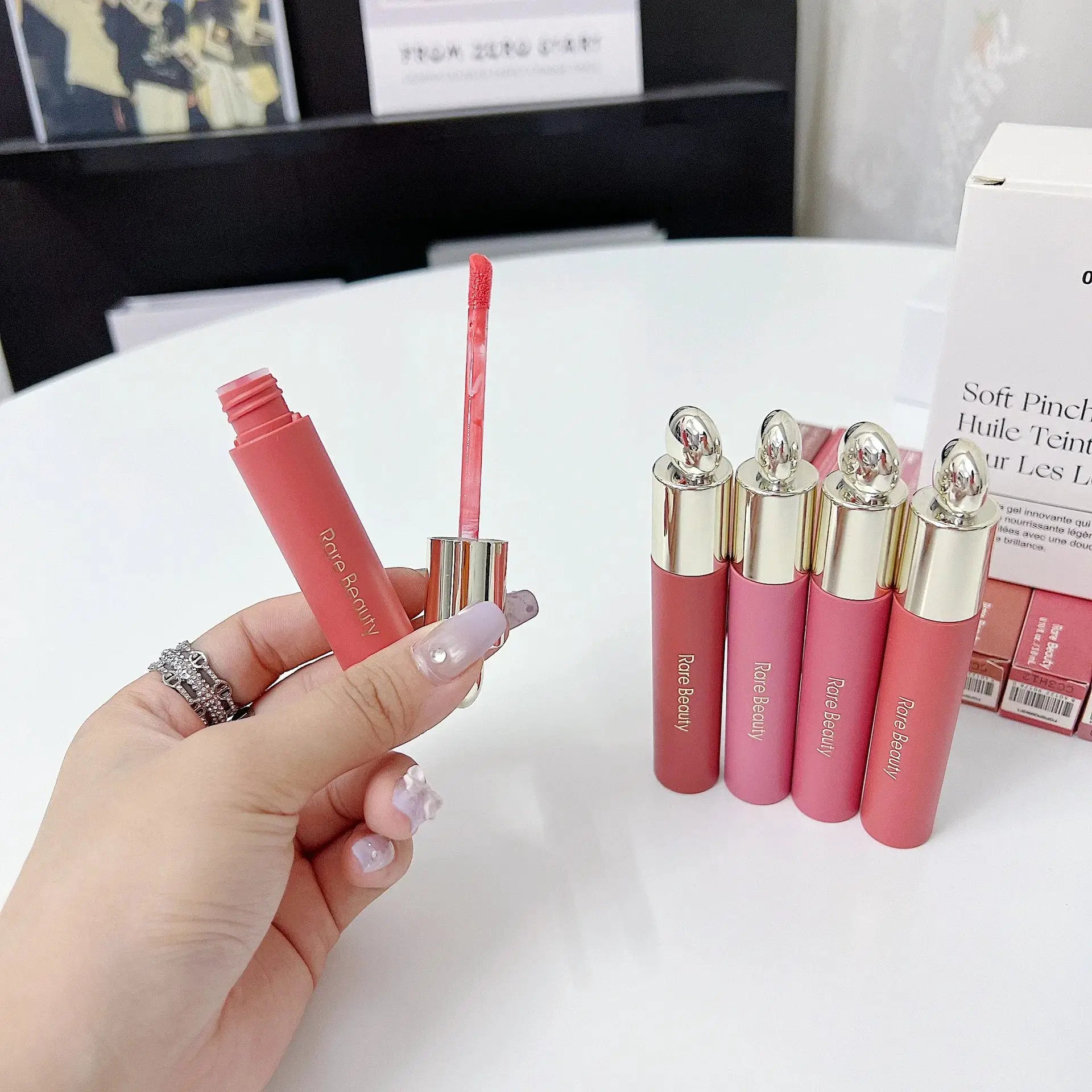 Rare Beauty Smooth Liquid Lip Gloss Hydrating Lip Oil Tinted With Natural Bright Finish Lightweight And Lasting