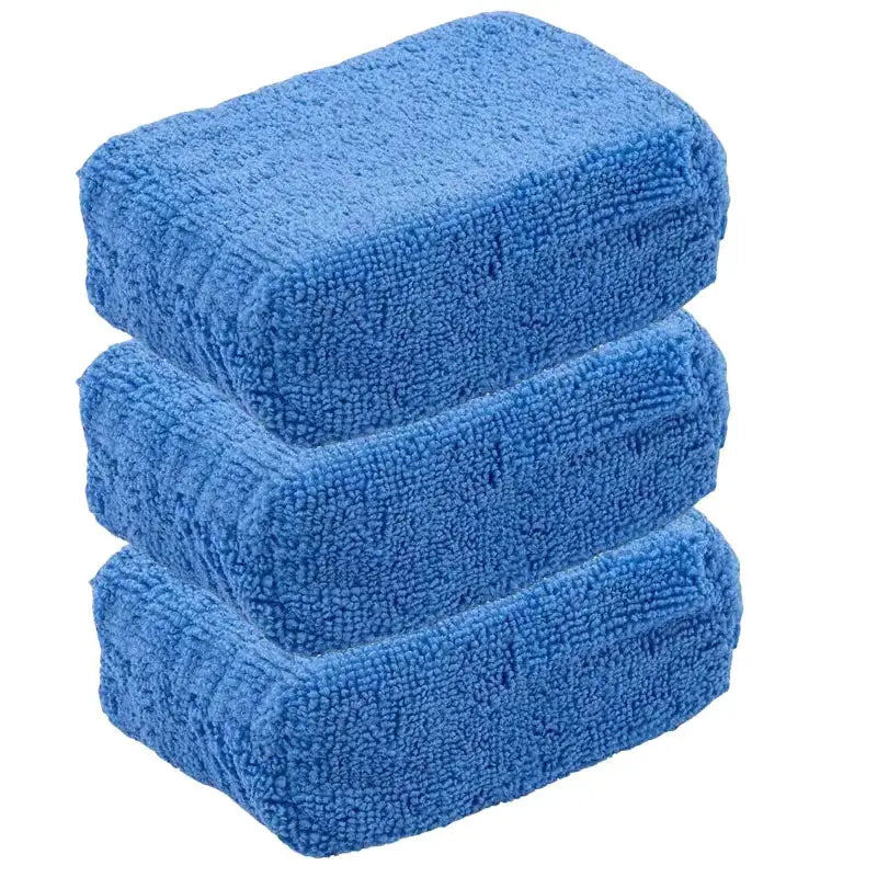 GlossPro Car Wax Applicator Pads Soft Microfiber Polishing Sponges For Flawless Detailing