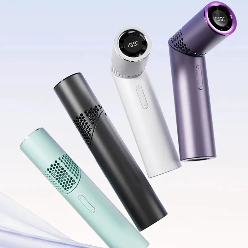 Lipstick-style portable handheld fan with brushless motor, 5-color set