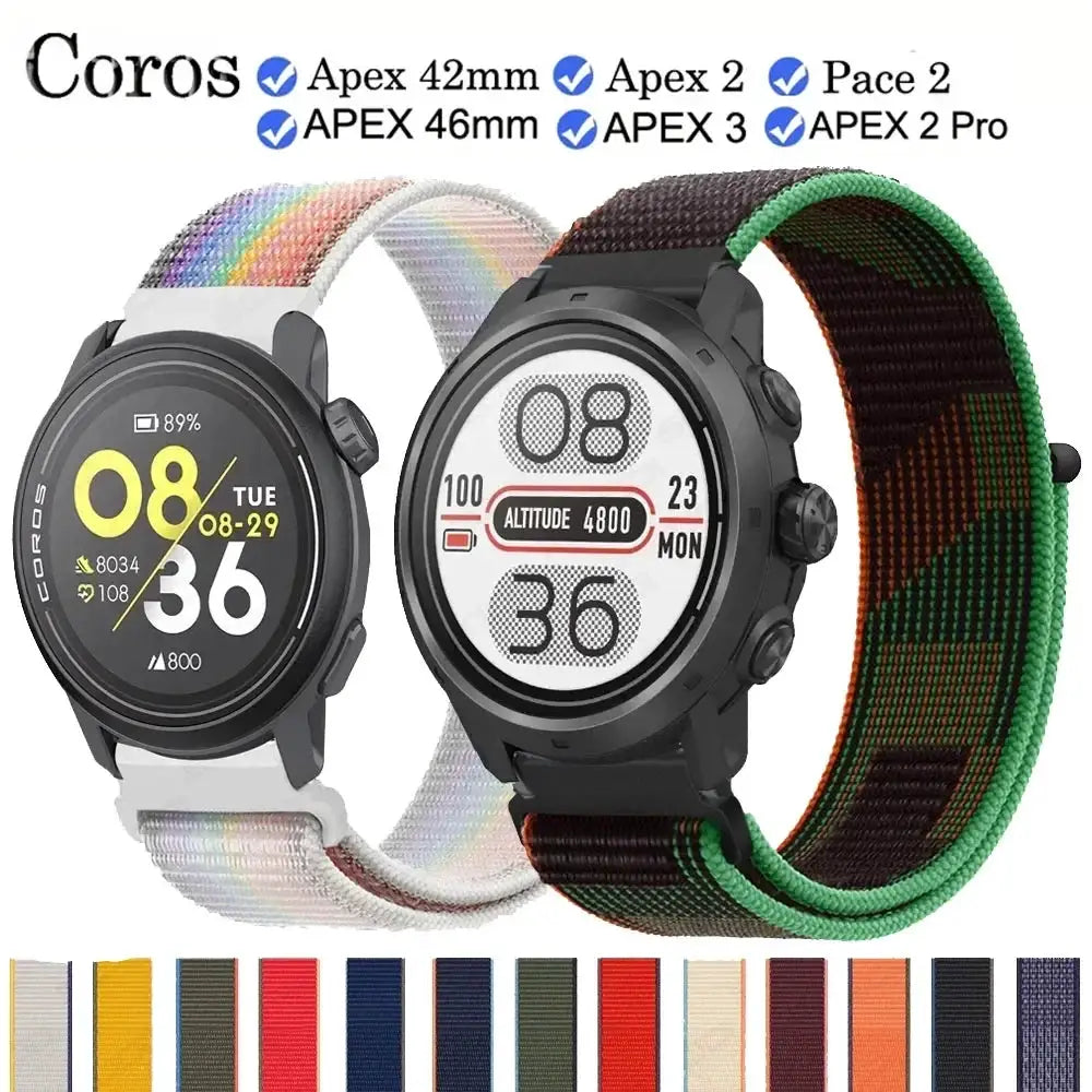For COROS PACE 3 Sports Nylon Strap Band Watchband For COROS APEX 2 Pro/PACE 2 22/20mm Wristband APEX 46mm 42mm Bracelet Correa