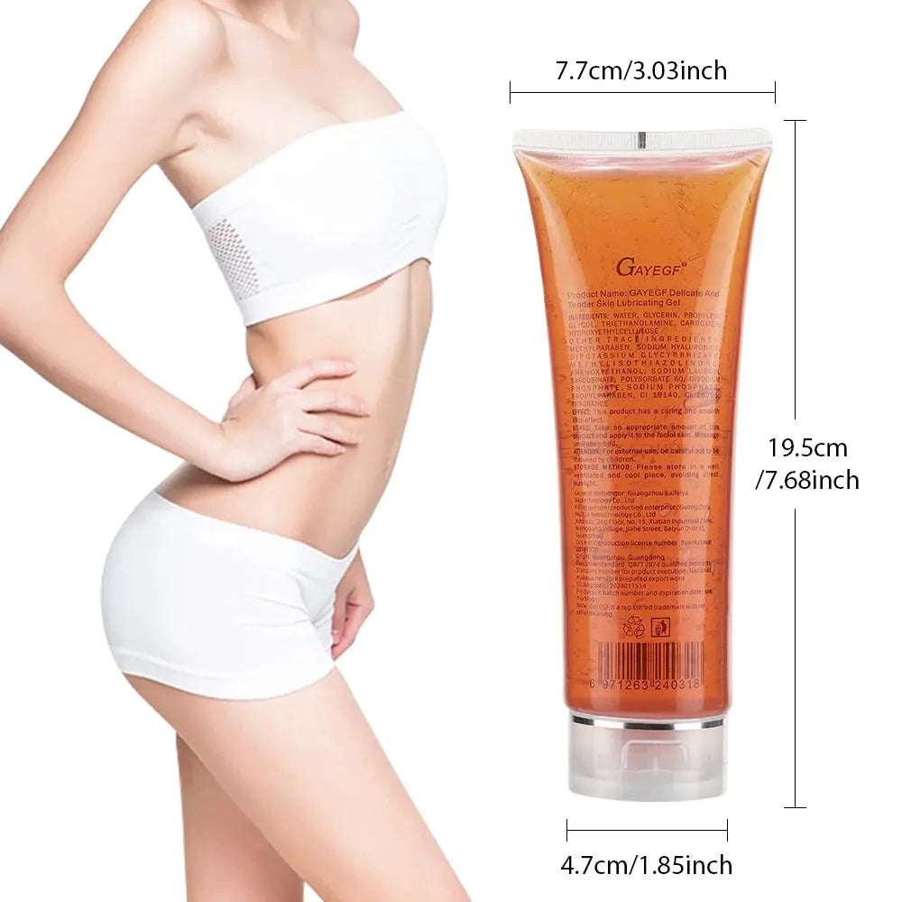 Body Slimming Massager cordless body sculpting device with 4 modes and LED light, orange gel tube
