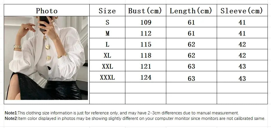 White pearl blouse for women with loose fit and sharp corner collar, long sleeves, Simples Market