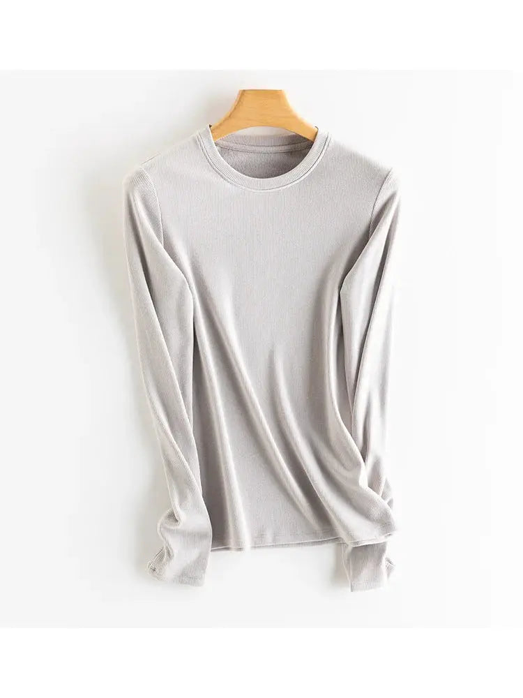 SuyaDream Women Silk Viscose Thermal Base Layer Top With Turtleneck For Warmth And Style