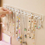 Acrylic Necklace Hanger Wall Mounted Jewelry Organizer For Necklaces And Bracelets 2051