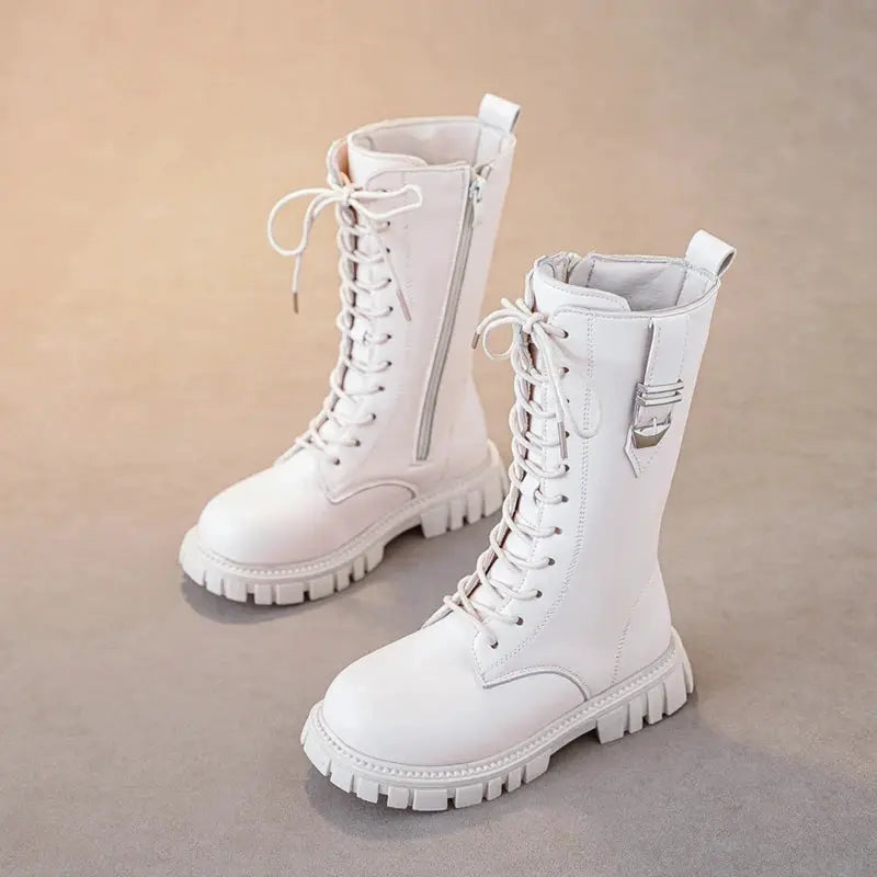 LumiKids Zipper Baby Girl Boots Warm Thick Sole For Autumn Winter Comfort And Style
