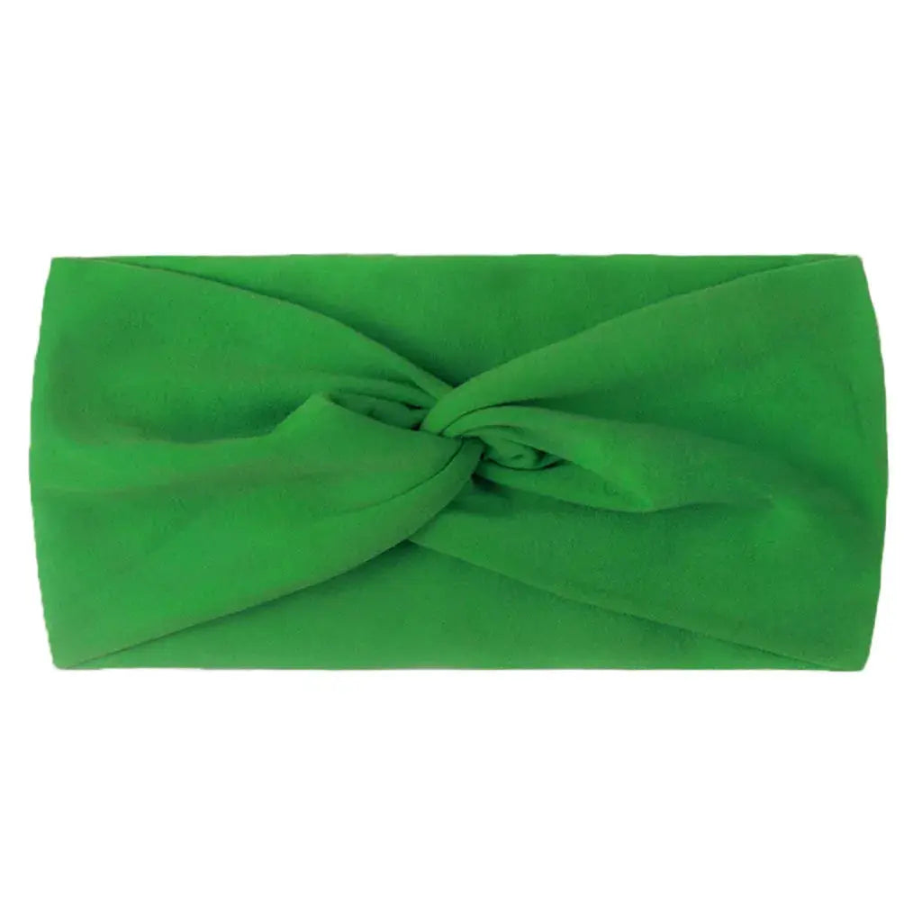 Solid Color Baby Headband for Girls Spring Summer Twisted Knot Design Soft Elastic Hair Accessory Large Size