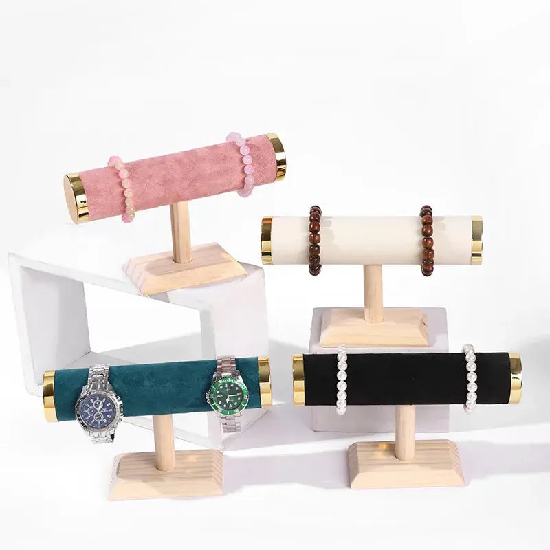 One Third Layer Wooden Jewelry Rack Bracelet Watch Holder For Women And Men Gift Packaging Display