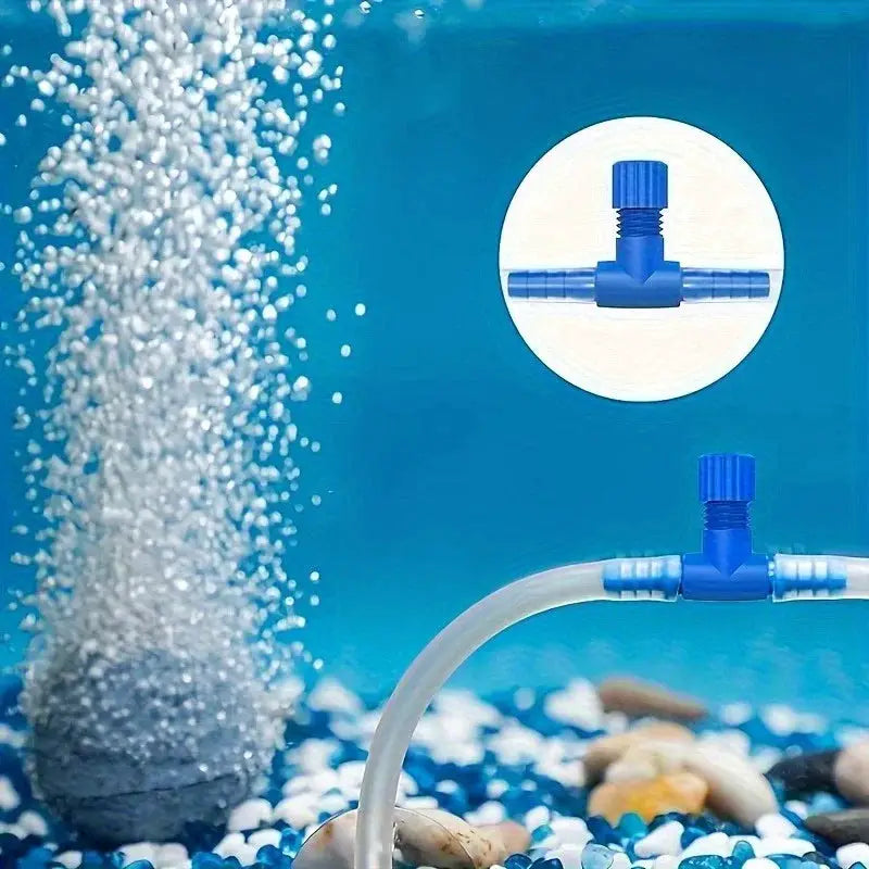 Aquarium Air Control Valve Set Of Four Adjustable One Way Air Flow Regulators For Fish Tanks Aeration