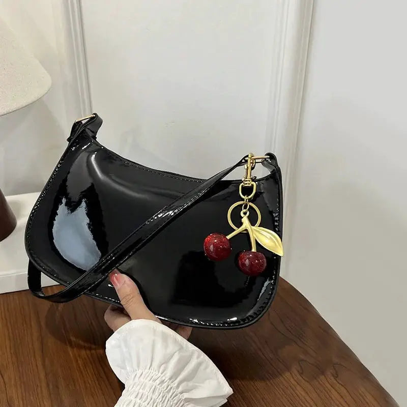 Retro Chic PU Leather Shoulder Underarm Bag With Multi Pocket Interior For Easy Organization