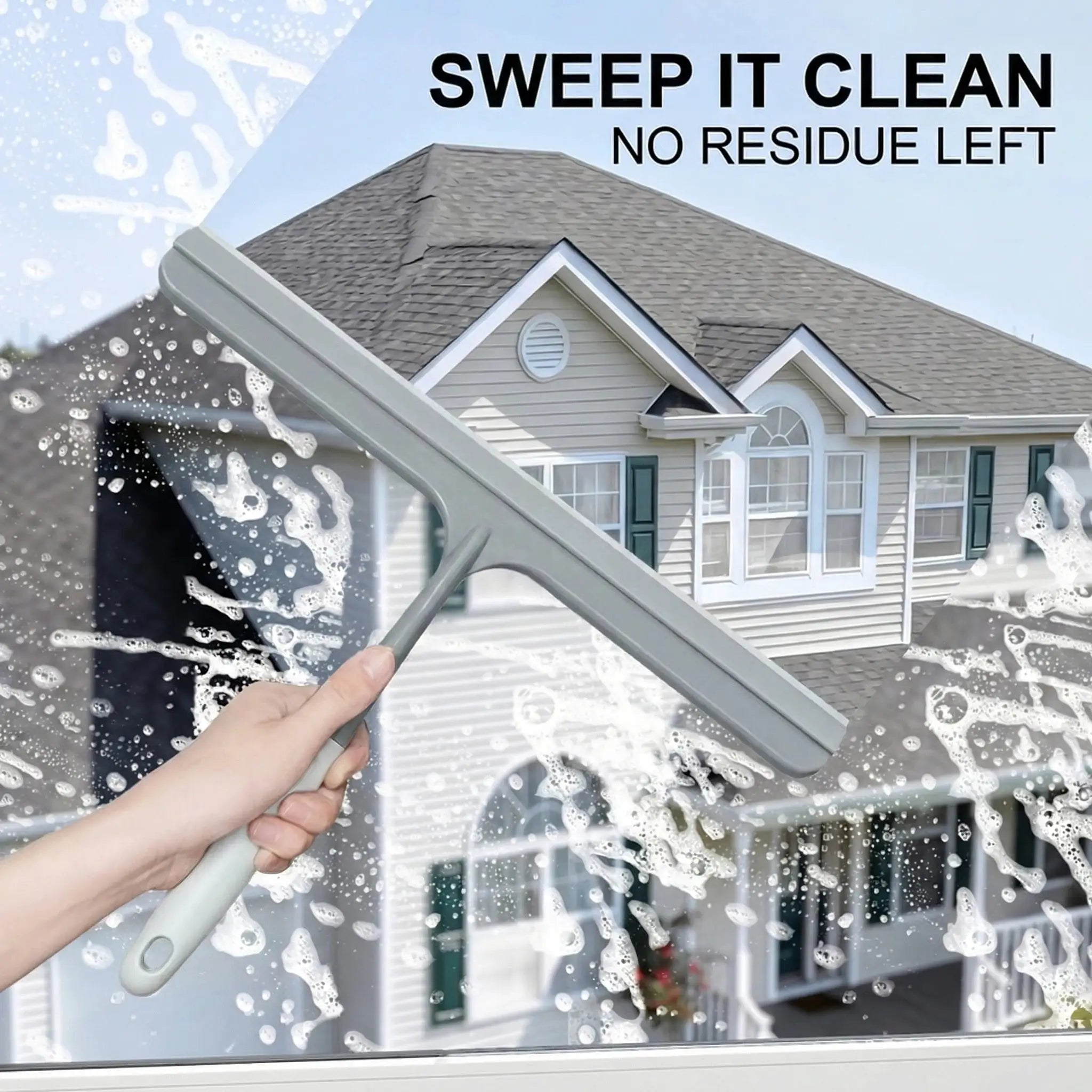 Simples Market silicone scraper wiper for windows and glass surfaces; durable multi-surface cleaning tool
