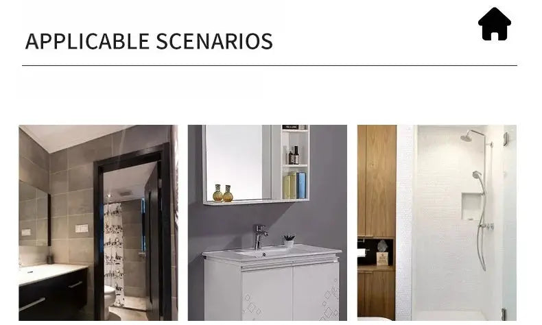 Simples Market basin faucet, single-lever deck-mounted cold-water tap with ABS purifier; 3 bathroom scenarios