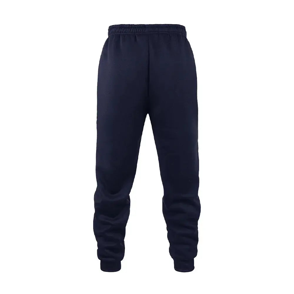 Men's navy blue fleece joggers by Simples Market for autumn/winter casual wear