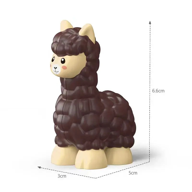 Big Building Blocks Zoo Animals Set Compatible Large Bricks For Kids Fun Assembly Toys Party Gift