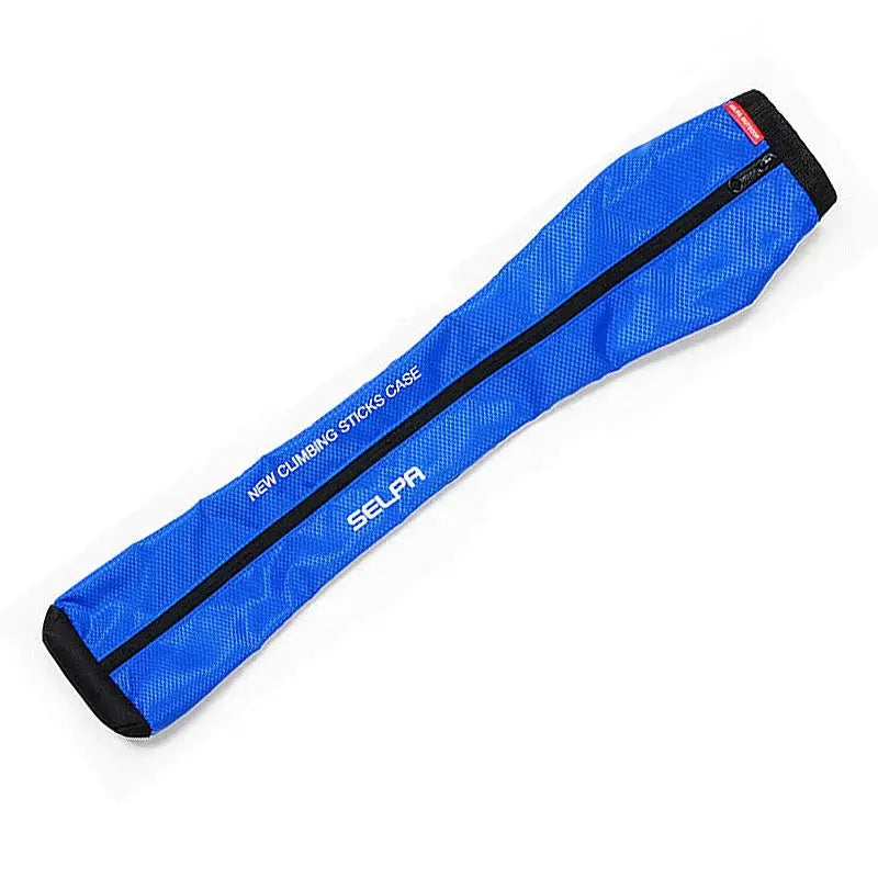 Blue waterproof walking stick carry bag with zipper, SELPA trekking pole case