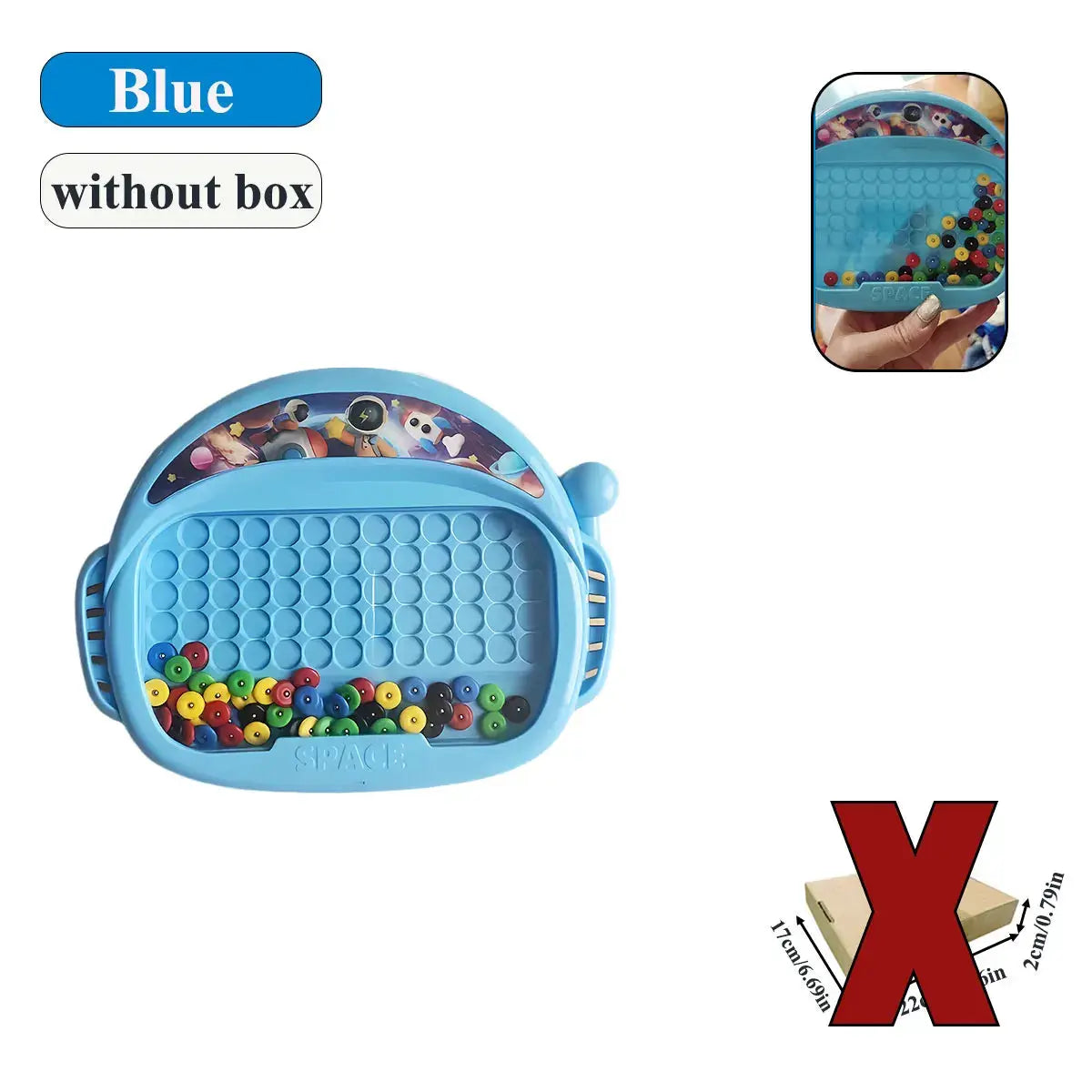 Magnetic Doodle Board For Kids Ages 3 To 8 With Pen And Beads Educational Toy Montessori Gift