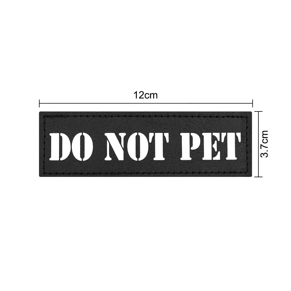 One Piece Embroidered Service Dog Patch For Vests And Harnesses Removable Patch For Dogs And Cats