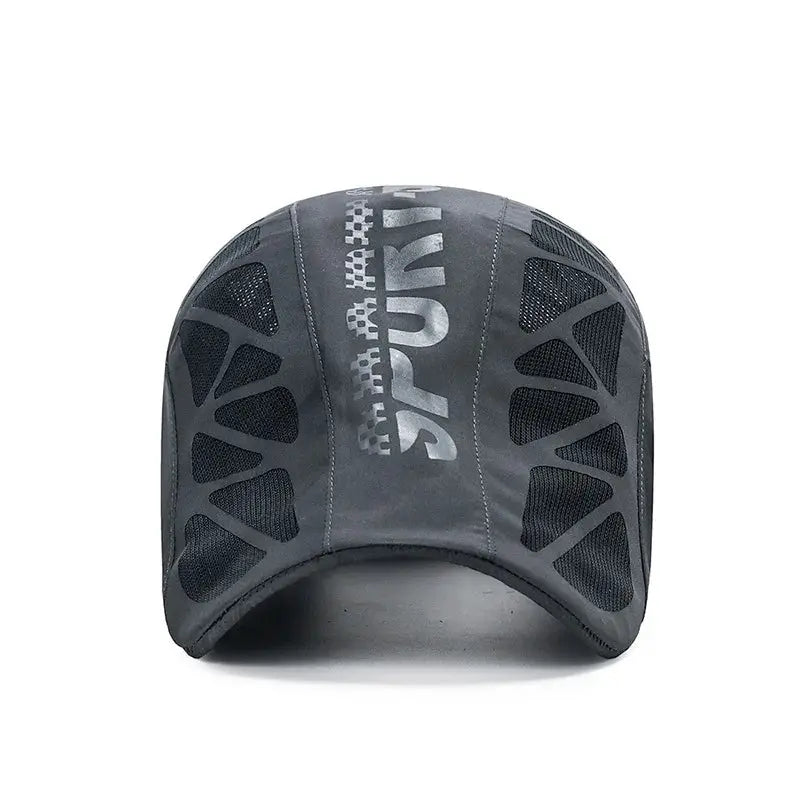 Men Quick Dry Sun Hat Breathable Mesh Sports Cap For Golf And Cycling Newsboy Flat Ivy Cap