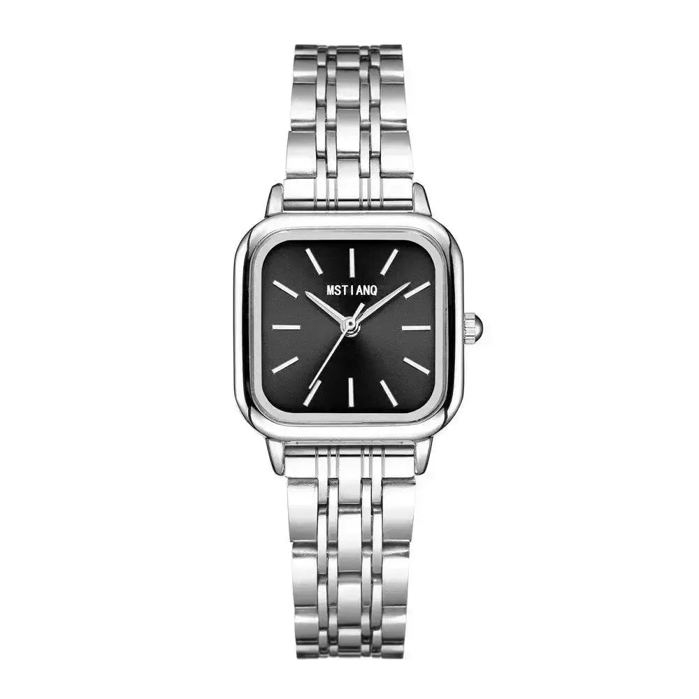 Top Brand Women Quartz Wristwatch With Steel Alloy Band Square Case An Elegant Gift For Any Occasion