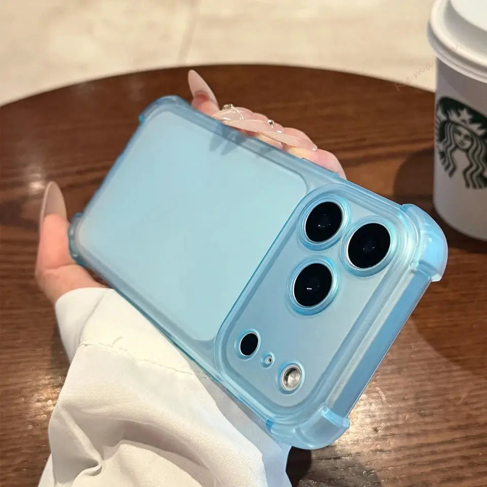 NovaGuard Cute Matte Clear Phone Case For iPhone 11 12 13 14 15 16 17 Pro Max Plus XR XS Shield Shockproof Protection